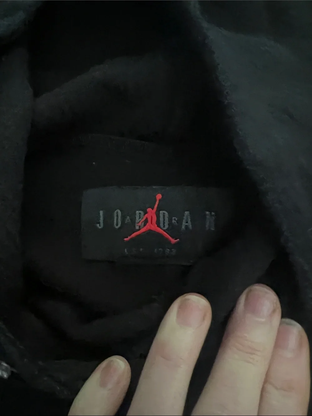 Jordan Men's Black Pullover Hoodie with Subtle Jumpman